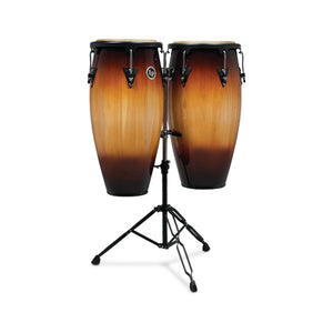 Latin Percussion LPA647-VSB 11inch/12inch Aspire Wood Congas w/Stand, Vintage Sunburst