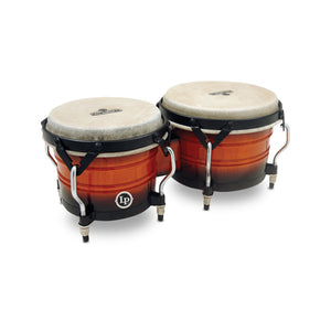 Latin Percussion M301-VSB Matador Custom Wood Bongo, Vintage Sunburst/Black Hardware