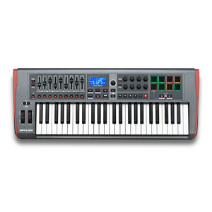 Novation Impulse 49 USB MIDI Controller KB 4 Octave, Touch Sensitive Controls, LED Light Rings