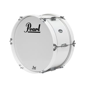 Pearl MJB1408/CXN-33 14x8inch Junior Marching Bass Drum w/MCH-20B Carrier, Pure White