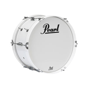 Pearl MJB1808/CXN-33 18x8inch Junior Marching Bass Drum w/MCH-20B Carrier, Pure White