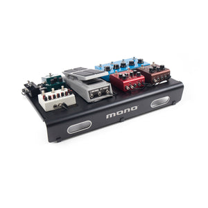 MONO Pedalboard Medium, Black and Tour Accessory Case 2.0, Black