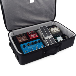 MONO Pedalboard Medium, Black and Tour Accessory Case 2.0, Black