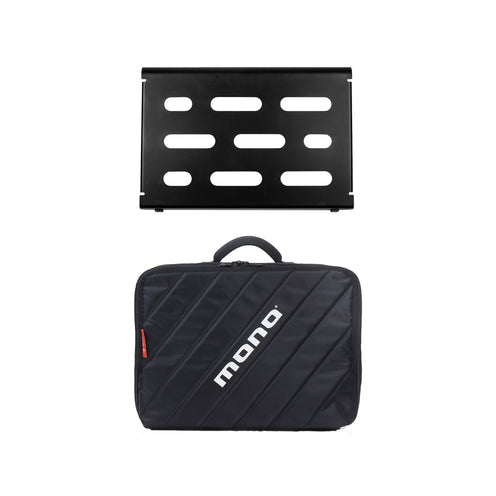 MONO Pedalboard Small, Black and Club Accessory Case 2.0, Black