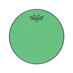 Remo BE-0310-CT-GN 10inch Emperor Colortone Tom Batter Drum Head, Green