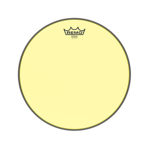 Remo BE-0313-CT-YE 13inch Emperor Colortone Tom Batter Drum Head, Yellow