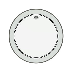 Remo P3-1320-C2 20inch Powerstroke III Clear White Falam Patch Bass Drum Head