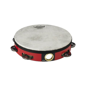 Remo TA-5108-52 8inch Pretuned Tambourine, Single Row Jingles, Deep Red