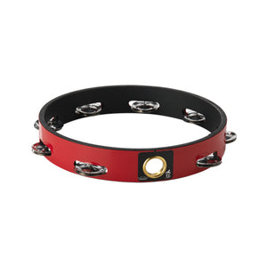 Remo TA-6110-52 10inch Headless Tambourine, Single Row Jingles, Deep Red