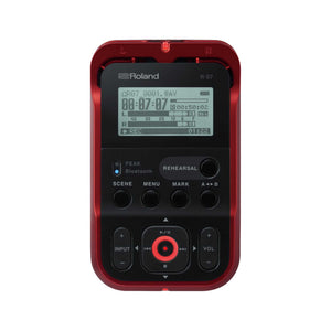 Roland R-07 Stereo Wave and MP3 Recorder, Red