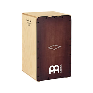 MEINL Percussion AESLRB Artisan Edition Cajon Solea Line, Dark Red Burst Frontplate