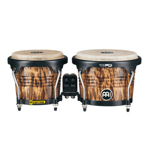 MEINL Percussion FWB190LB 6-3/4+8inch Marathon Designer Series Wood Bongo, Leopard Burl