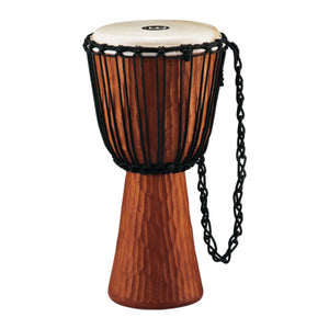 MEINL Percussion HDJ4-L 12inch Rope Tuned Headliner Series Wood Djembe, Nile Series