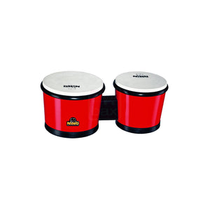 NINO Percussion NINO19R ABS 6 1/2inch and 7 1/2inch Bongo, Red