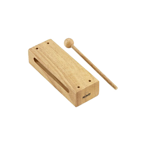 NINO Percussion NINO22 Wood Block w/Beater, Large, Natural