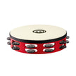 MEINL Percussion TAH2BK-R-TF Touring Synthetic Head Wood Tambourine, Red
