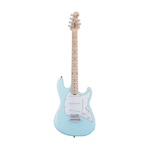 Sterling by Music Man Cutlass CT30SSS Electric Guitar, Maple FB, Daphne Blue (CT30SSS-DBL-M1)