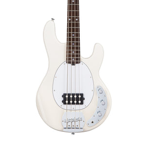 Sterling S.U.B Series RAY4 4-String Electric Bass Guitar, RW FB, Vintage Cream