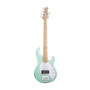 Sterling S.U.B Series RAY5 5-String Electric Bass Guitar, Maple FB, Mint Green (RAY5-MG-M1)