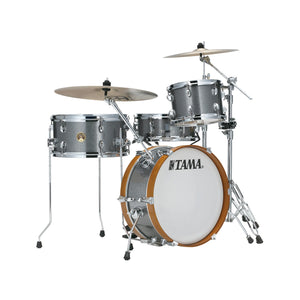 TAMA LJK28H4-GXS Club-JAM Mini Drum Kit 2-Piece w/Hardware, No Cymbal Holder, Galaxy Silver