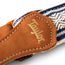 Taylor Academy Jacquard Leather 2Inch Guitar Strap, White/Blue